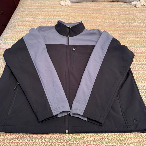 Nordictrack Men's Long Sleeve Full Zip Jacket Collared Black Gray Size XXL - Picture 7 of 9